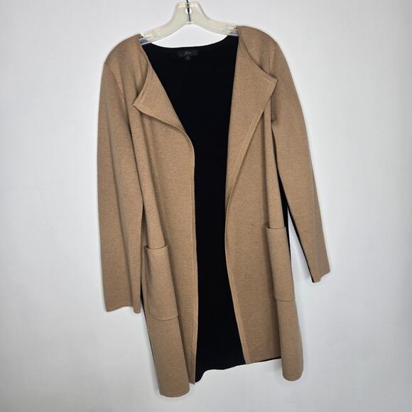 J. Crew Collarless Sweater Blazer Longline Merino Colorblock Women Small - Picture 9 of 11